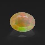 1 ct Transparent/Translucent Oval Facet Opal 9mm x 7
