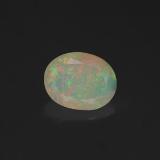 1 carat Multicolor Oval Facet Opal 9mmx7mm
