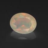 1 ct Transparent Oval Facet Opal 9mm x 7mm