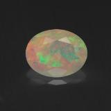 1 ct Transparent Oval Facet Opal 9mm x 7mm