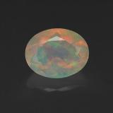 1.5 carat Multicolor Oval Facet Opal 9mm x 7mm