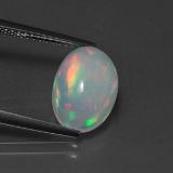 2.5 carat Multicolor Oval Cabochon Opal 12mm x 8.5