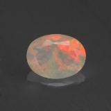 0.7 carat Multicolor Oval Facet Opal 8x6mm