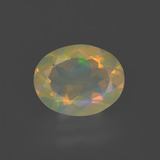 1.5 ct Transparent Oval Facet Opal 10mmx8mm