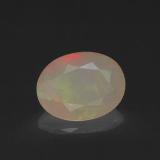 1 ct Transparent/Translucent Oval Facet Opal 9mmx7mm
