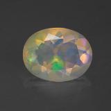 9.5mm x 7 Oval Facet Opal 1ct