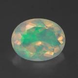 10x8mm Opal 1.5ct Oval Facet in Multicolor