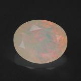 Click for Details 1.5 carat Multicolor Oval Facet Opal 10x8mm