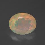 1 carat Multicolor Oval Facet Opal 9mm x 7