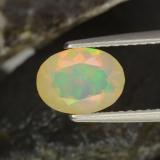 0.9 ct Transparent Oval Facet Opal 8x6mm