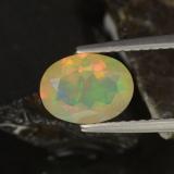 8.5x6 Opal 0.9ct Oval Facet in Multicolor