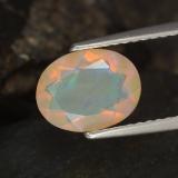 1 carat Multicolor Oval Facet Opal 9x7
