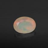 0.9 ct Transparent/Translucent Oval Facet Opal 8mmx6mm
