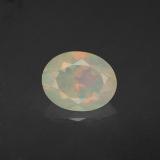 1.5 carat Multicolor Oval Facet Opal 10x8mm