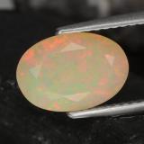 Click for Details 1.5 ct Transparent/Translucent Oval Facet Opal 11x7.5mm