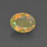 9x7 Opal 0.9ct Oval Facet in Multicolor