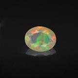 8.5x7 Opal 0.9ct Oval Facet in Multicolor