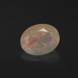 9x7mm Opal 1.5ct Oval Facet in Multicolor