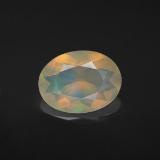 Click for Details 11mmx8mm Oval Facet Opal 1.5ct