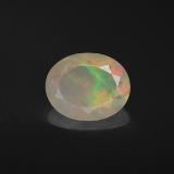 1.5 ct Transparent Oval Facet Opal 10mmx8mm