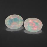 Click for Details 9x6.5mm Opal 2ct Oval Facet in Multicolor