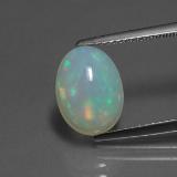 2 carat Multicolor Oval Cabochon Opal 11x8.5mm