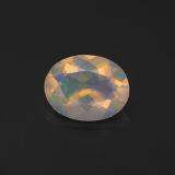 1 carat Multicolor Oval Facet Opal 9mm x 7