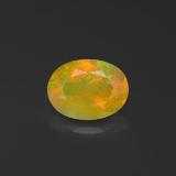 0.9 ct Transparent/Translucent Oval Facet Opal 8.5mmx6.5mm