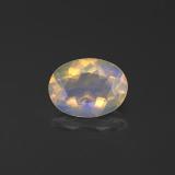 0.8 ct Transparent/Translucent Oval Facet Opal 8mm x 6