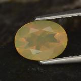 0.8 ct Transparent/Translucent Oval Facet Opal 8mm x 6