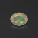 8mm x 6mm Opal 0.8ct Oval Facet in Multicolor