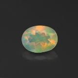 8.5mmx6mm Opal 0.9ct Oval Facet in Multicolor