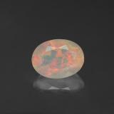 0.9 carat Multicolor Oval Facet Opal 8x6mm