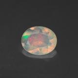8.5x7mm Opal 0.8ct Oval Facet in Multicolor