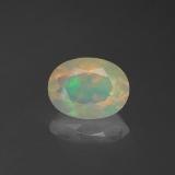 0.8 ct Transparent/Translucent Oval Facet Opal 8x6