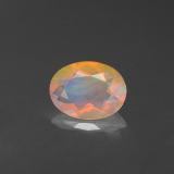 8x6 Opal 0.7ct Oval Facet in Multicolor
