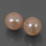 6 carat Pink Drilled Sphere Pearl 7.5 mm