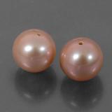 6 carat Pink Drilled Sphere Pearl 7.5 mm