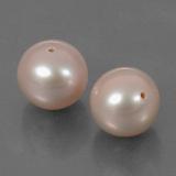 6 carat Pink Drilled Sphere Pearl 7.5 mm