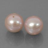 8 mm Pearl 7ct Drilled Sphere in Pink