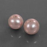 6 carat Pink Drilled Sphere Pearl 7.5 mm
