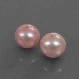 6 carat Pink Drilled Sphere Pearl 7.5 mm
