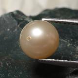3 carat Silver Pink Drilled Sphere Pearl 8mm