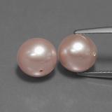 8mm Pearl 7ct Drilled Sphere in Pink