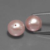 6 carat Pink Drilled Sphere Pearl 7.5 mm