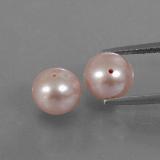 7.5 mm Pearl 6ct Drilled Sphere in Pink