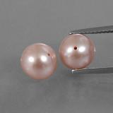 7 carat Pink Drilled Sphere Pearl 8mm