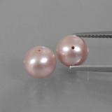 6 carat Pink Drilled Sphere Pearl 7.5 mm