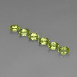 3 carat Lively Green Oval Facet Peridot 6mm x 4