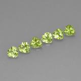 3 ct VVS-VS Heart Facet Peridot 5x5